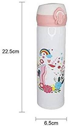 kistapo Unicorn White Bottle 500 ml Flask