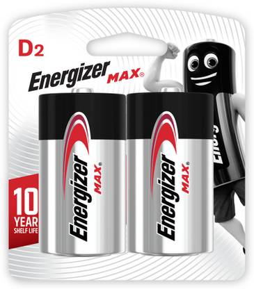 Energizer Primary Alkaline Batteries D Size  Battery
