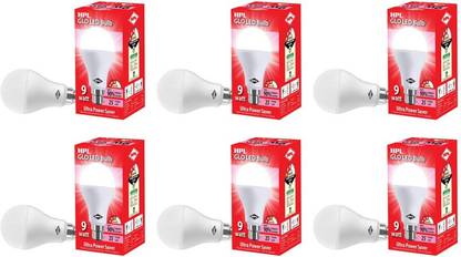 HPL GLO 9 W Basic Round B22,  LED Bulb
