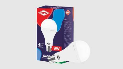 HPL GLO 9 W Basic Round B22,  Inverter Bulb