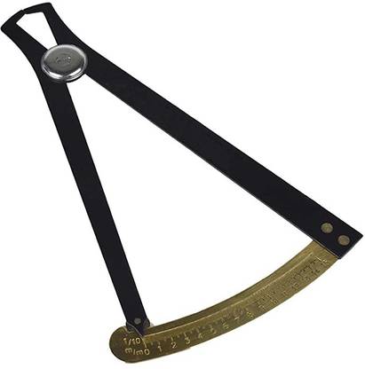 Scorpion Stainless Steel Degree Measuring Compass Gauge Spring Calipers Tool (1-10Mm, Clear) Divider Caliper