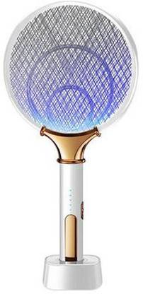 Homehop Rechargeable Mosquito Killer Bat Racket For Home Insect Fly Machar Repellent Electric Swatter Zapper Trap Machine With UV Lamp With Three-Layer Grid Design Electric Insect Killer Indoor, Outdoor