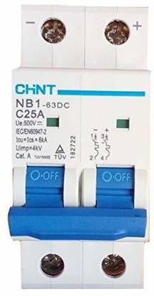 Chint Electric Chint DC MCB NB1-63DC 2P C25A DC500V 6kA 182722 MCB