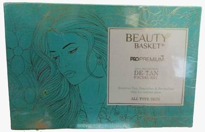 beauty basket PRO PREMIUM SKIN BRIGHTENING DE-TAN FACIAL KIT (5*15GM)