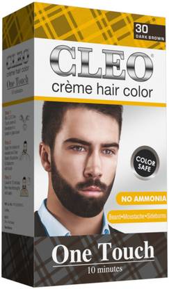 Cleo One Touch , Beard & Moustache Color Dark Brown