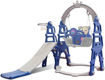 IRIS 4-in-1 Swing Set with Music & Lights Plastic Large Swing