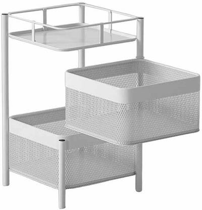 saifix Fruits/Vegetables Kitchen Rack Iron Vegetable Rack, Kitchen Shelf, Also can be used as Storage and Organizers.