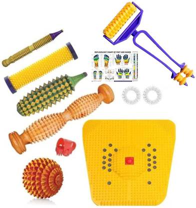 Acs combo-kit-massager Accupressure Kit Combo With Wooden Accessories & Ring Massager