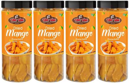 YUM YUM Dried Mango Sliced 600g Jar (Pack of 4-150g Jar Each) Mango