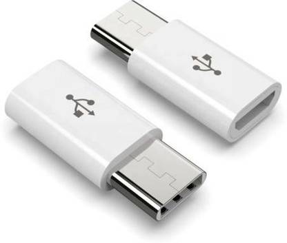 SheelaGoods White Type C to Micro USB | Android Connector for Smartphone Used for Data Transfer, Using Micro USB Data Cable, Micro USB OTG and Other Connections, High Quality Phone Converter
