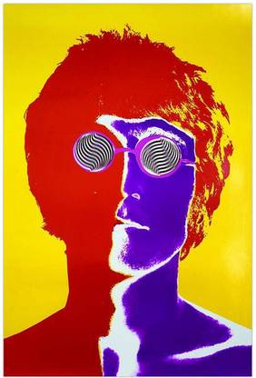 Cool Trippy Lights Digital Art Print Poster | Paper Print