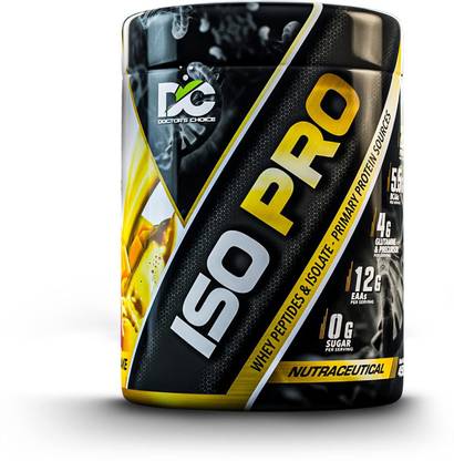 DOCTOR'S CHOICE ISO PRO for Superior Muscle Recovery & Growth with Enzyme Technology Whey Protein