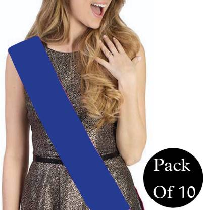 GARNET ROYAL BLUE PLAIN SASH - PACK OF 10