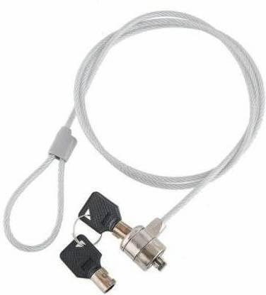 Nsinc Security Cable Lock for Notebook/Laptop Lock with Keys fits in All Kensington Slot LAPLock Security Cable Lock for Notebook/Laptop Lock with Keys fits in All Kensington Slot