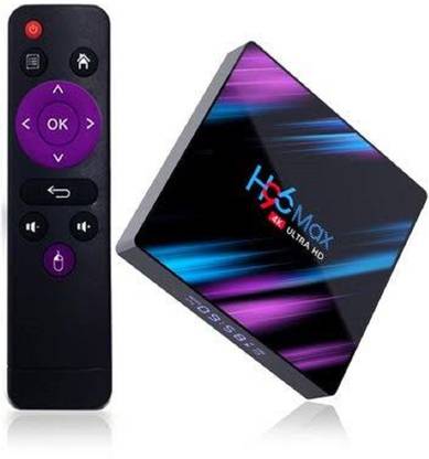 Kanak H96 MAX Android TV Box H2 Colorful Edition 4GB RAM 32GB ROM Android 9.0 RK3318 17.3 4K TV Box 2.4G/5G WiFi LAN Bluetooth USB3.0 HDMI - Multi-Coloured 0 inch Blu-ray Player Media Streaming Device