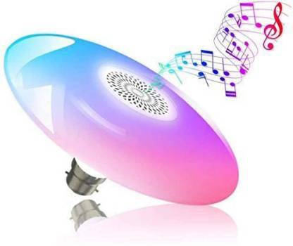 V&T UFO LED RGB Bluetooth Speaker Bulb Wireless 48W Music Ceiling Light with Bluetooth Speaker 10 Inches RGB Multicolor Changing Remote Control Sound Ceiling Light Fixture Light for Bedroom Smart Bulb Smart Bulb