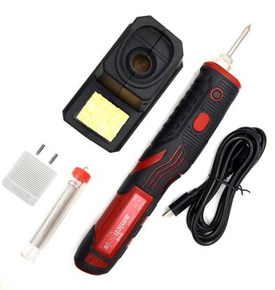 amiciTools DC 5V 8W Cordless Rechargeable Soldering Iron with Touch Sensor Function and USB Charging Cable 8 W Temperature Controlled