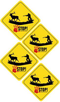 SVNTRE 13 cm SAVE NATURE SAVE EARTHSAVE ANIMALS SAVE WILDLIFE WATERPROOF STICKERS Self Adhesive Sticker