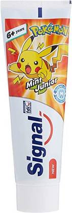Signal Pokemon Mint Junior-75ml kIds Gel Toothpaste(6+ years) Toothpaste