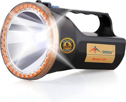 DOCOSS 30 W Torch Light High Power Long Distance Long Range,4800 mAh / 6-12 Hours High Battery Back up Waterproof Rechargeable Led Torch Ultra Bright Kisan Torch Search Light Torch