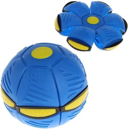keycraze Sports Phlat Ball V3 Solid Red / Blue Bumper Dog toy Plastic Rubber, Plastic Sports Frisbee