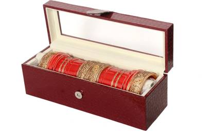 BPJP BROWN SINGLE BANGLE BOX SAFE AND CARE BOX FOR BANGLES Vanity Box