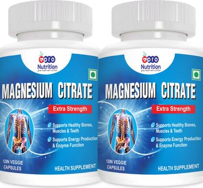 PRONUTRITION Magnesium Citrate High Potency form - Pack Of 2 Bottles