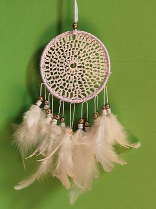 DHRUVTAR STORE Feather, Steel, Wool Dream Catcher