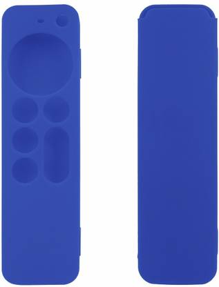 J Front & Back Case for Compatible With New Siri Apple TV 4k 2nd Generation Remote Cover (Remote Not Included) (Blue)