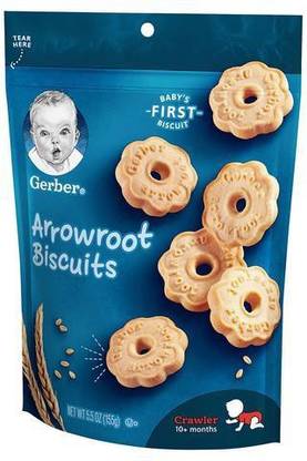 GERBER Arrowroot Biscuits Biscotti Biscuit