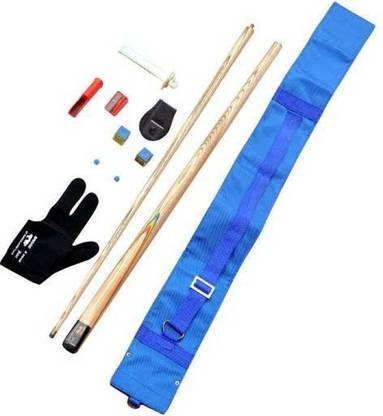 CLUB 147 SED21 147 COMBO OF BRIDE CUE FULL ASH WOOD ( TIP , CHALK , CHALK HOLDER , GLOVE , CUE COVER , CUE TIP MODIFIER Snooker, Pool Cue Stick