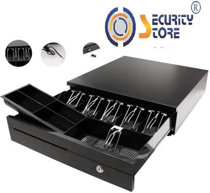 Security Store Billing Machine Cash Drawer with 6 Notes and 4 Coin Slots !! 1 Year Warranty !! Cash Box
