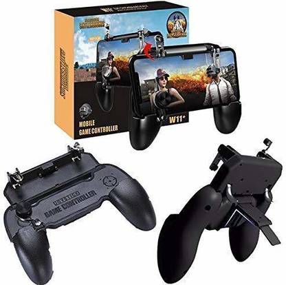 Twixxle IXX®-183-GT-Pubg Free Fire Cod Mobile Remote Controller W-11+ Gamepad Trigger 4 Finger Holder Handle Joystick Trigger  Gaming Accessory Kit