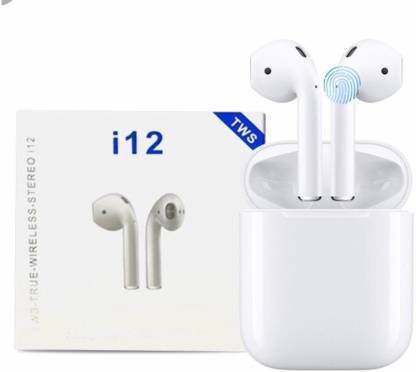 ZOOMLION i12s_MA05 Bluetooth Headset (White, True Wireless) Bluetooth