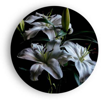 The Artment Dramatic Madonna Lily Canvas (Matte Finish)- Multi (Small) Canvas 11.81 inch x 11.81 inch Painting