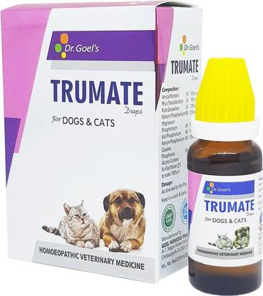 Homeonest TRUMATE DROPS for PETS 20ML/ Treating conditions of Accidental injury, Sprain, Trauma with exceptional improvement in immobilizing conditions Pet First Aid Kit
