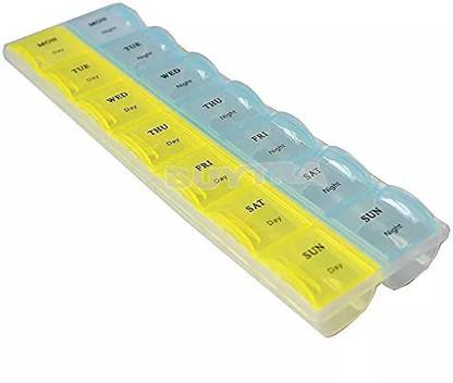 NWLY 14 14 Day Pill Box Reminder Multicolor Pill Box