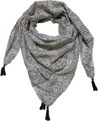 scarfera Printed Polycotton Women Scarf
