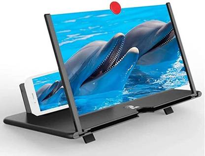 SmartCam 12 inch Screen Magnifier for Cell Phone,-3D HD Magnifing Screen Enlarger for Movies, Videos and Gaming – Foldable Phone Stand Holder with Screen Amplifier–Compatible with All Smartphones Screen Expander Phone