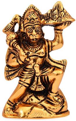 SAIY CRAFTS lord hanuman g,bajrang wali, golden showpiece gift for deepawali,newyear,valentine'day,holi,janmastmi,christmasetc Decorative Showpiece  -  28 cm