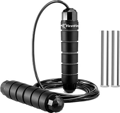FirstFit Tangle-Free Rapid Speed Skipping Rope Ball Bearing Adjustable Exercise Jump Rope Ball Bearing Skipping Rope