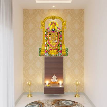 DR Desinge 50 cm VENKATESH BHAGWAN WALL STICKER SIZE-50X35Cm Self Adhesive Sticker