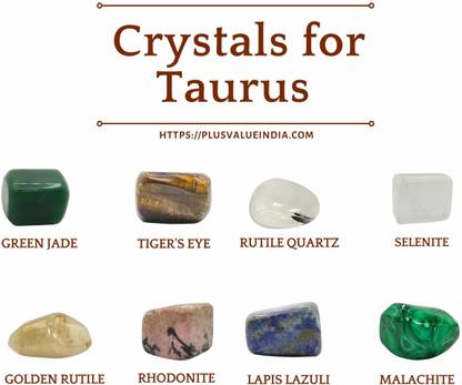 Plus Value Zodiac Crystal Bag – Taurus Lucky Birth Stones Regular Asymmetrical Crystal Stone