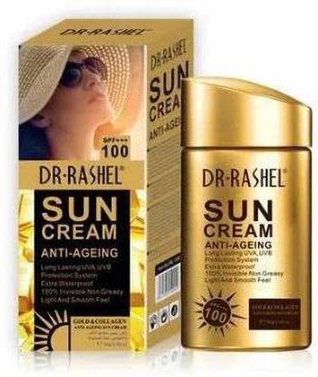 DR.RASHEL Sunscreen - SPF 50 PA++++ Gold Collagen Sun Cream Imported Original