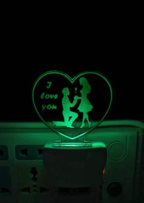 belocity ILU 3D illusion night light with multicolor design Night Lamp