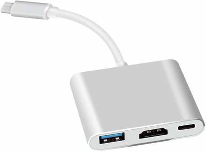 Nsinc  TV-out Cable USB 3.1 Type C to HDTV HDMI + USB 3.0 + Type C PD Converter Cable Adapter for All USB C Devices to HDTV/Projector/Thunderbolt