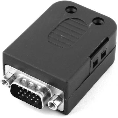 zikson  TV-out Cable Compatible For DIY Craft D-SUB DB15 VGA Male 15 Pin Shell Breakout Terminals Board Connector
