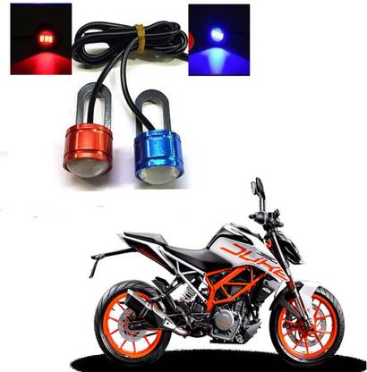RWT Red & Blue Flashing Light License Plate Light LED (12 V ) -070 License Plate Light Motorbike LED for KTM (12 V, 10 W)