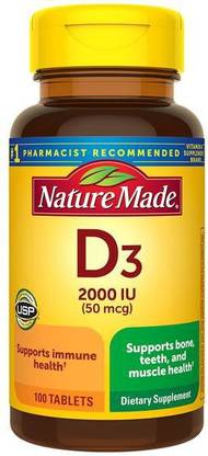 Nature Made Vitamin D3 -- 2000 IU