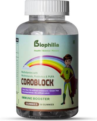 Biophilia COROBLOCK GUMMIES (Multivitamins with Multiminerals, Probiotics & PUFA)